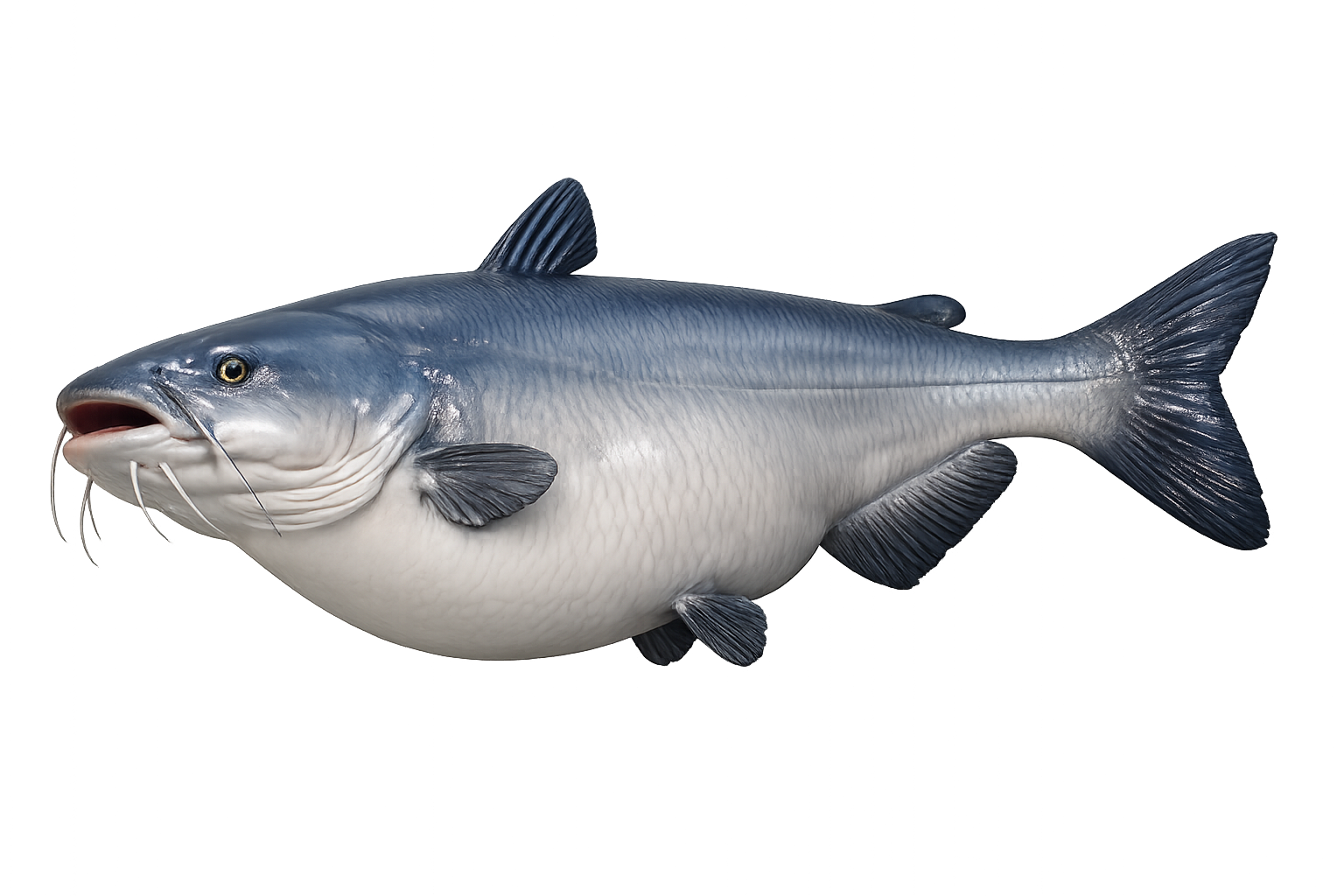 52 in Blue Catfish illustration in the trophy profile