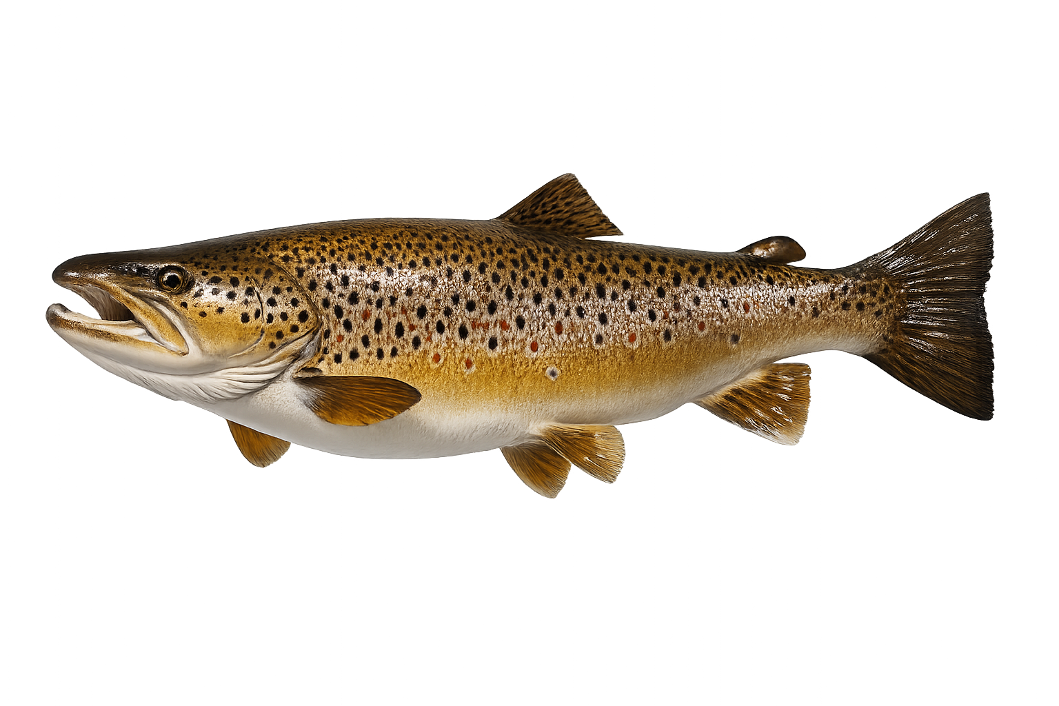 25 in Brown Trout illustration in the trophy profile