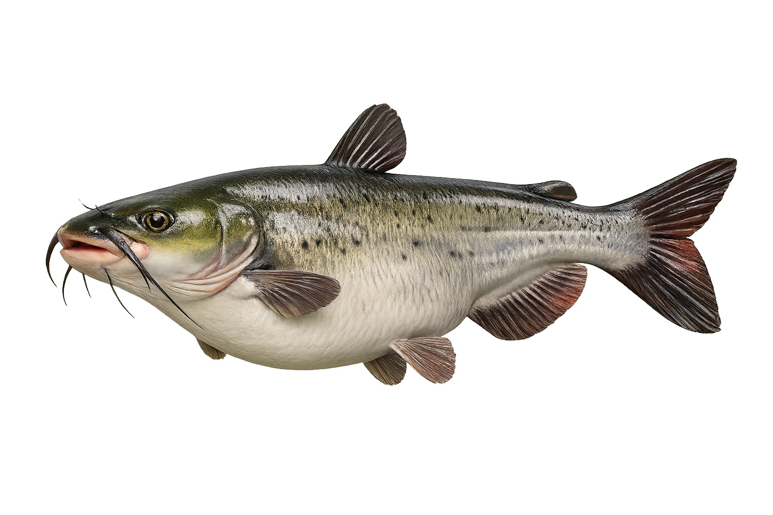 32 in Channel Catfish illustration in the thick profile
