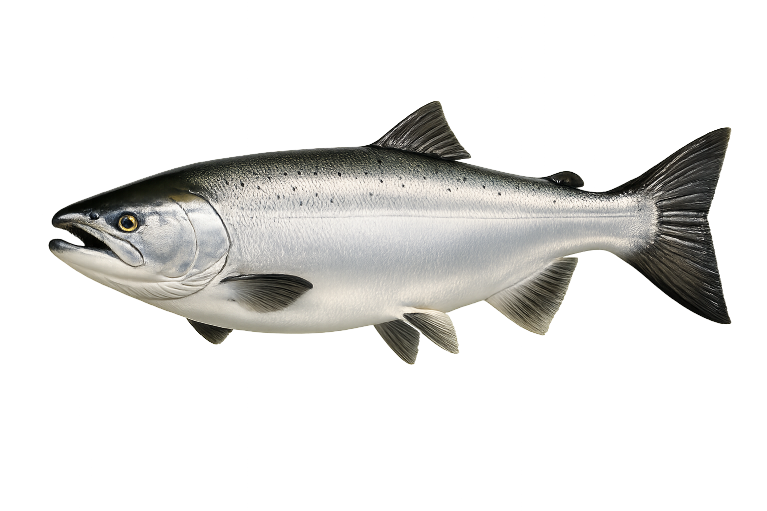 36 in Coho Salmon illustration in the trophy profile