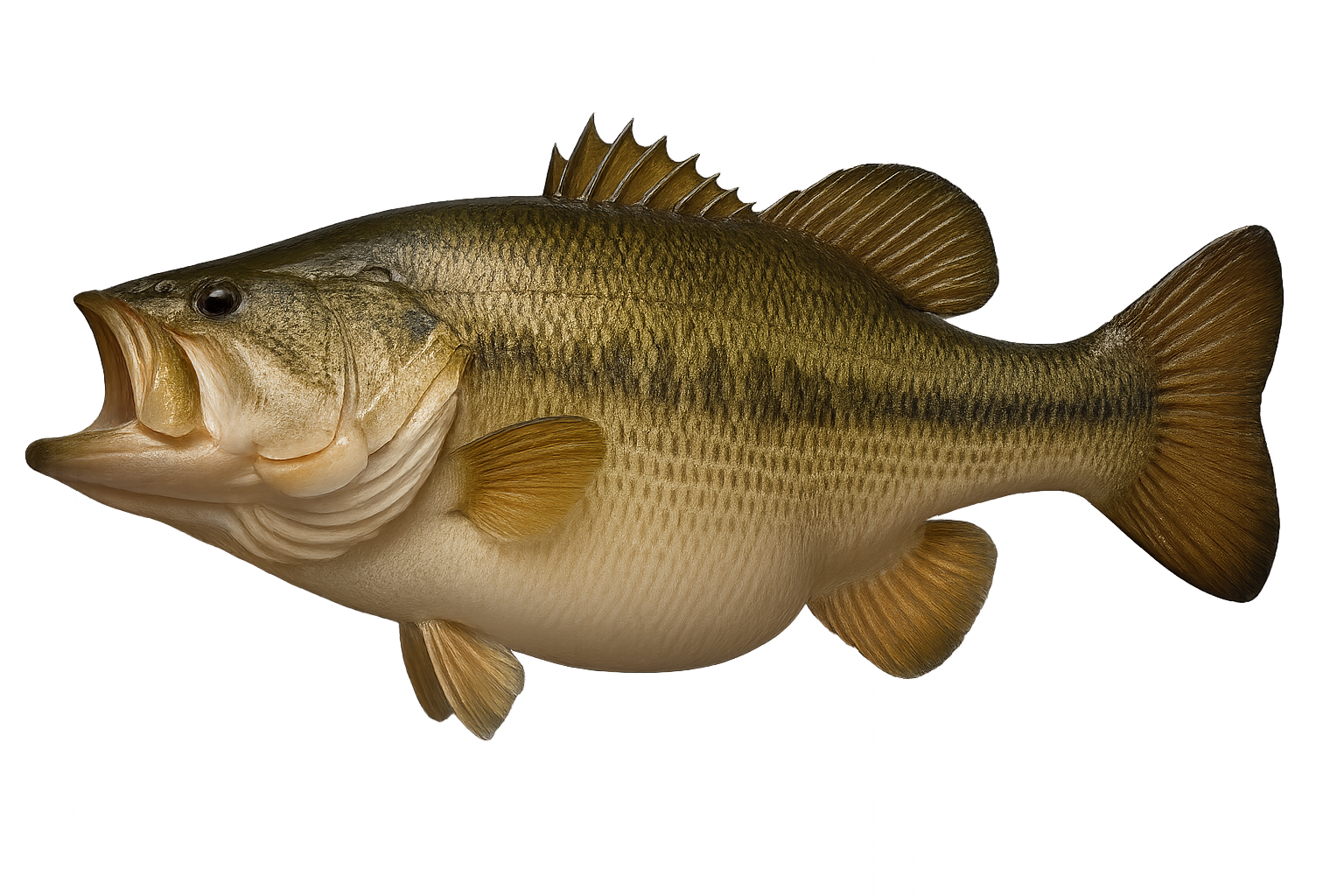 22 in Largemouth Bass illustration in the trophy profile