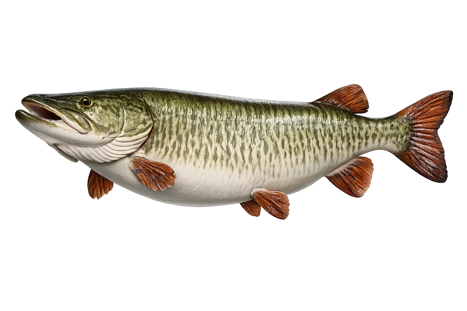 58 in Muskellunge illustration in the trophy profile