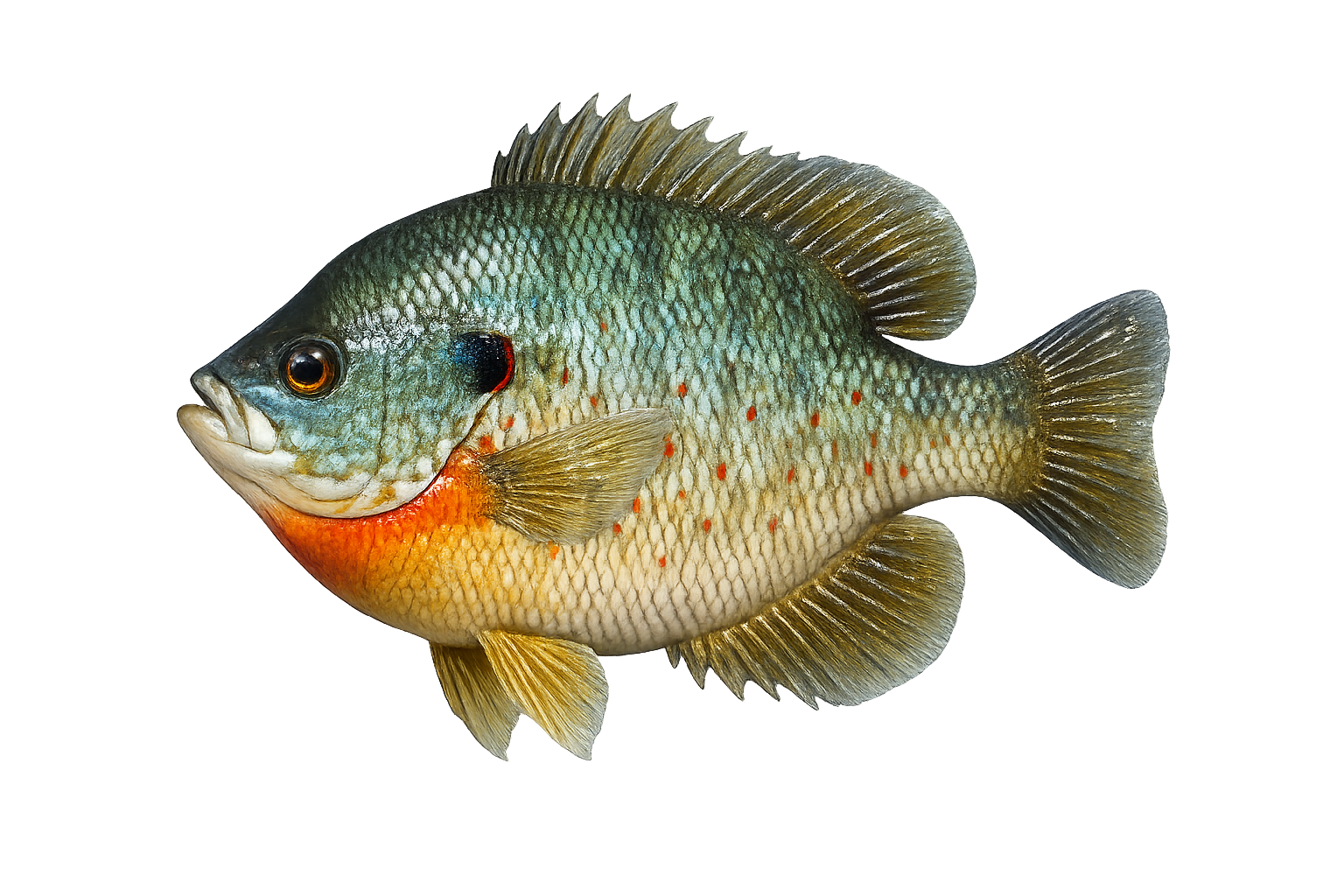 12 in Pumpkinseed Sunfish illustration in the trophy profile