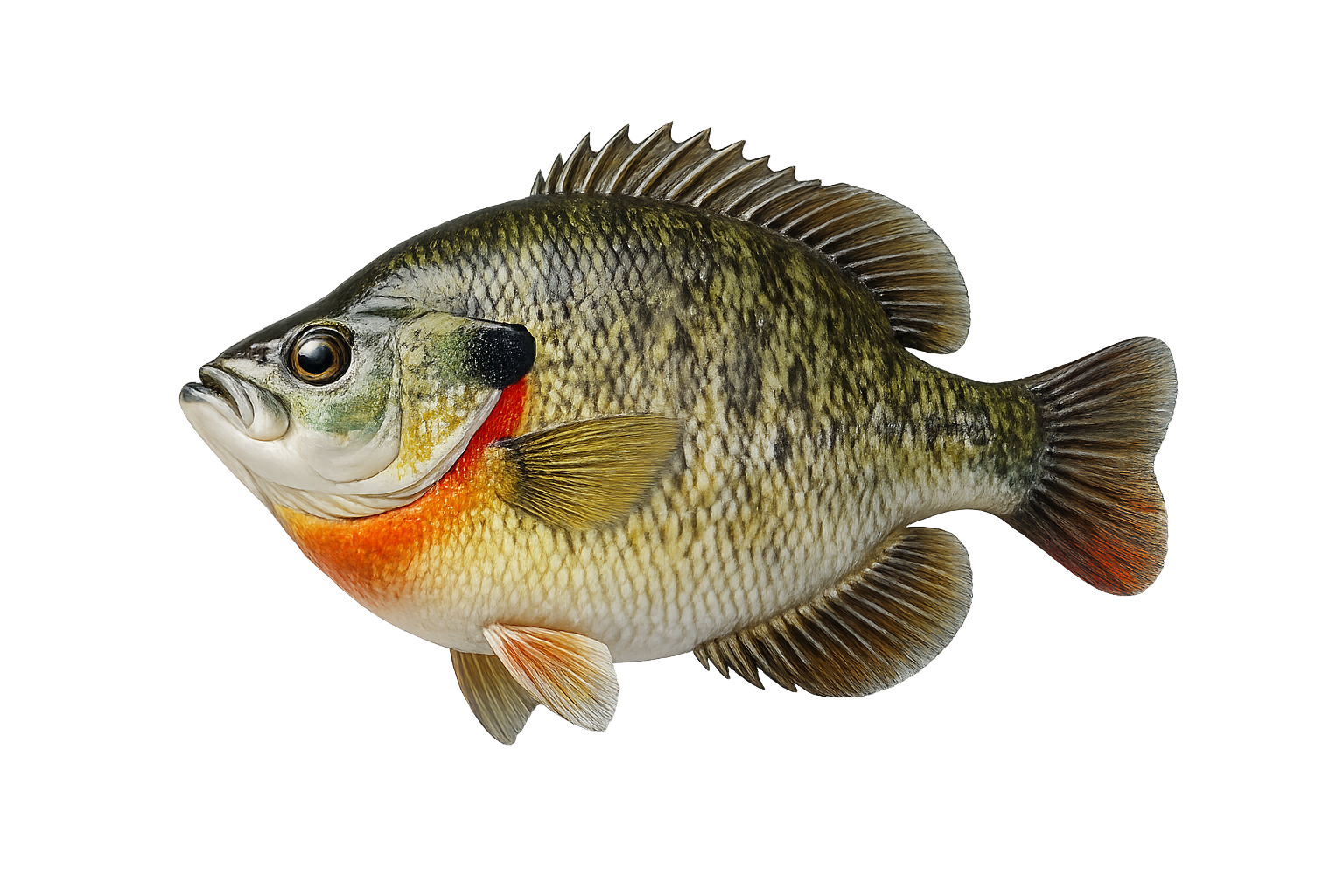 11 in Redear Sunfish illustration in the thick profile