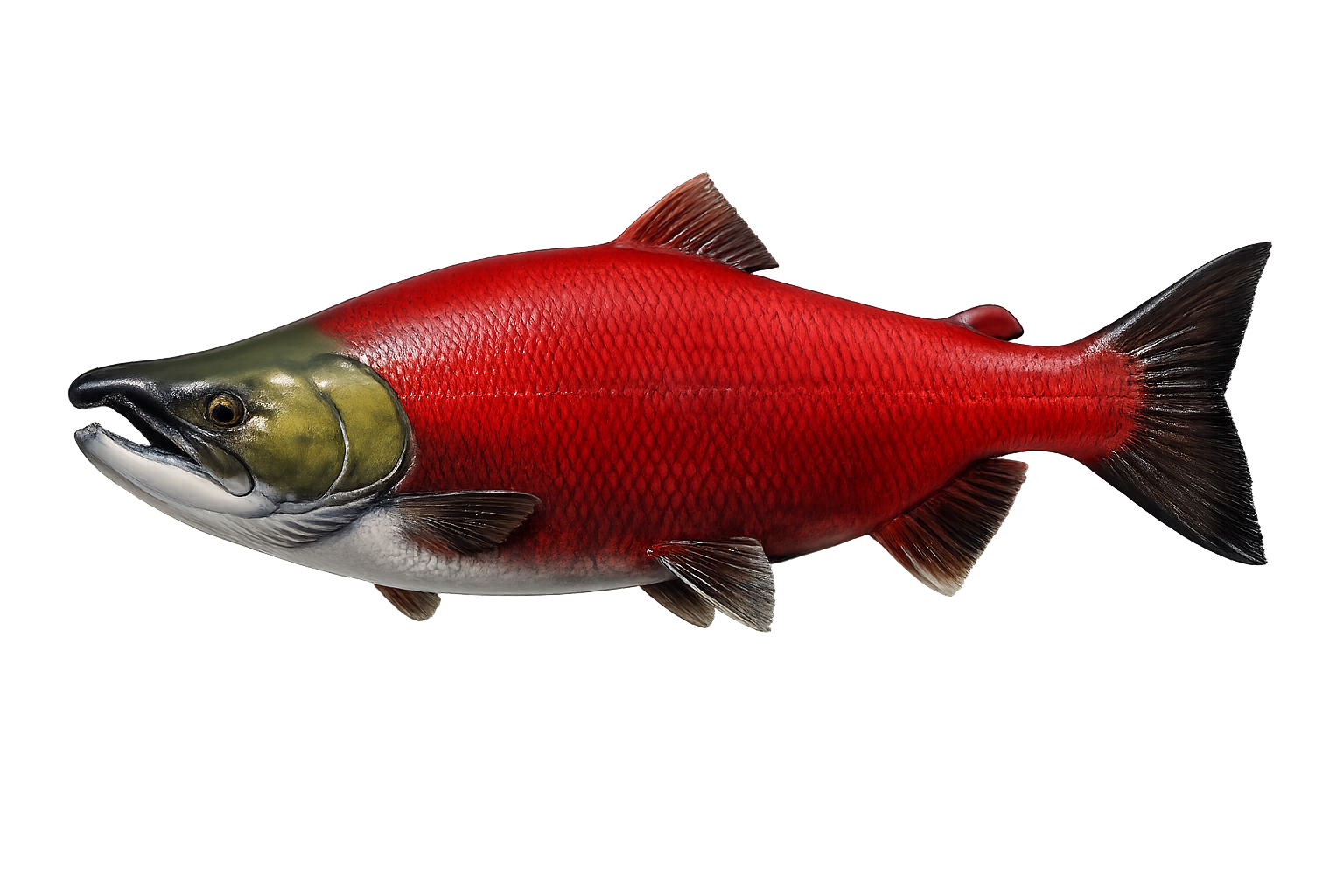 32 in Sockeye Salmon illustration in the trophy profile