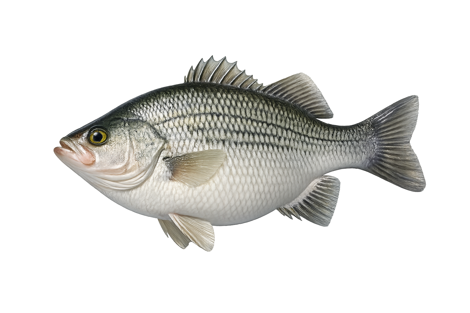 17 in White Perch illustration in the trophy profile