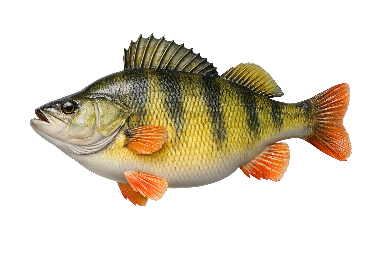 12 in Yellow Perch illustration in the thick profile