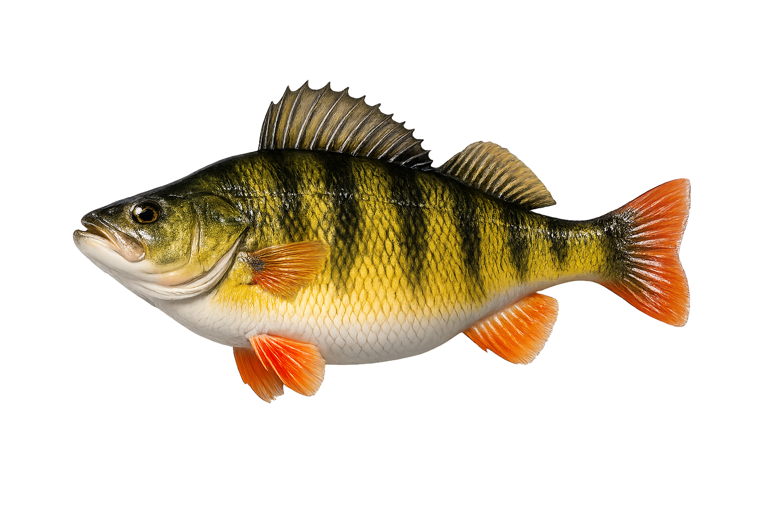 15 in Yellow Perch illustration in the trophy profile